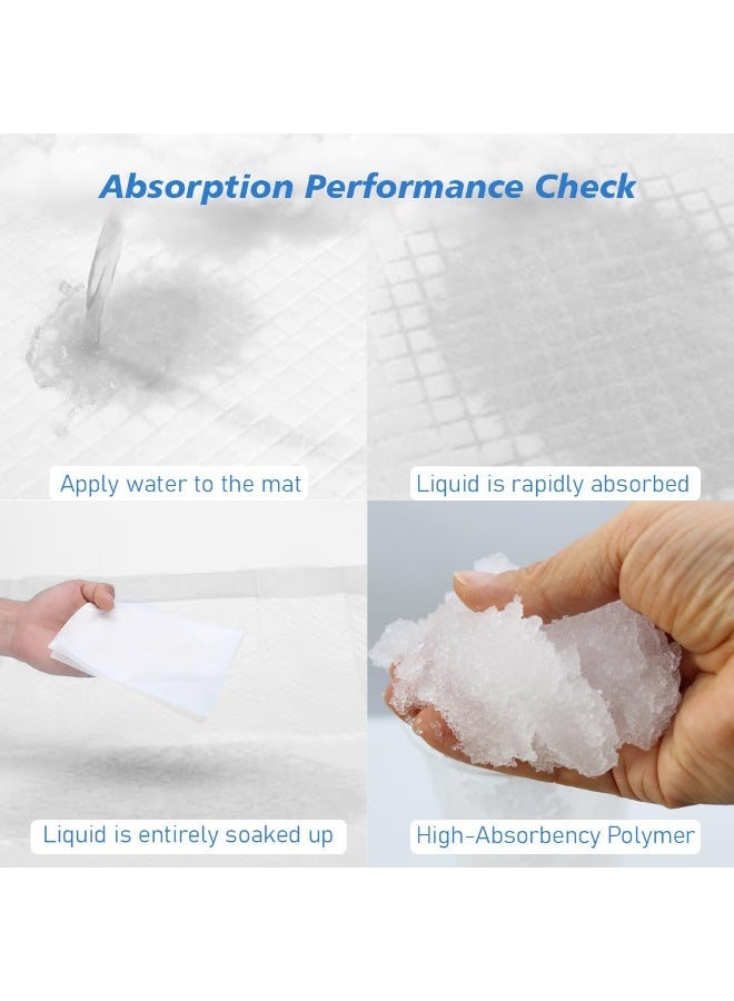 Cute 'n' Cuddle Baby Disposable Changing Mats, 60x45cm White, Pack of 60  Waterproof, Ultra-Soft & Highly Absorbent Diaper Changing Pads, Leakproof Underpads for Newborns & Infants - Image 5